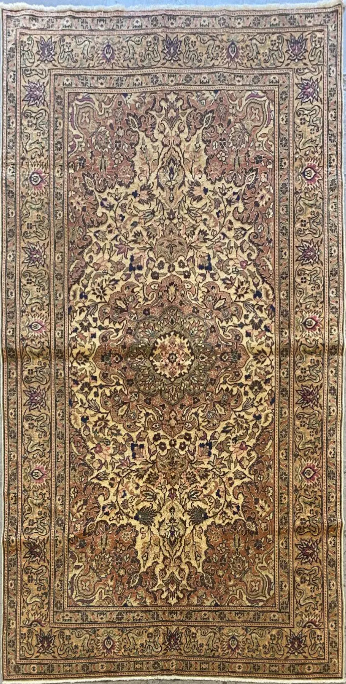 One Of The Kind Afghani Khotan Rug 4'8" x 7'4"